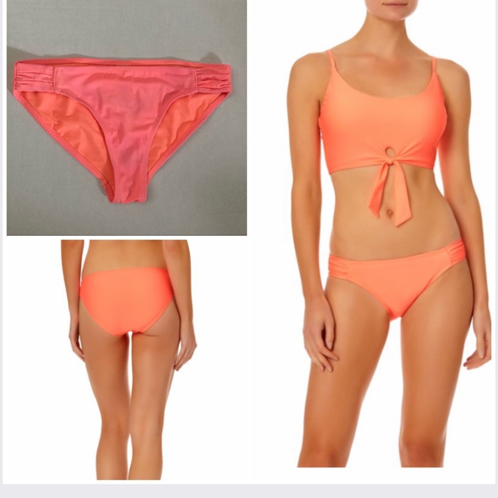 OP bikini bottom salmon orange pink hipster size M